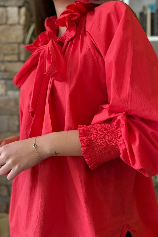Paloma Tela Poet Blouse Chilli